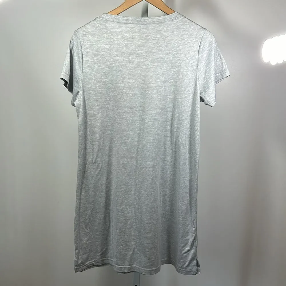 LIFE IS GOOD Women's Be Kind Oversized Sleep T-Shirt Nightgown Gray Size Medium